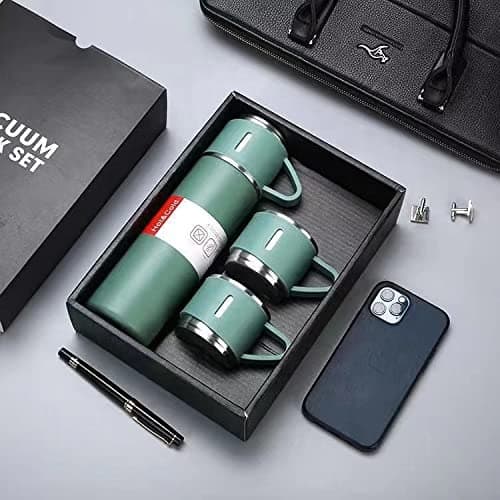 Vacuum Flask Set Stainless Steel Drinking Metal Water Bottle Gift High Quality Vacuum Flask Bottle - 500ml