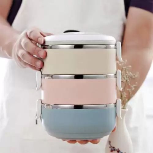 Lunch Box 3 Layer Stainless Steel
