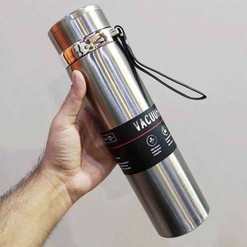 Sports Stainless Steel 1000ml Water Bottle Hot & Cool