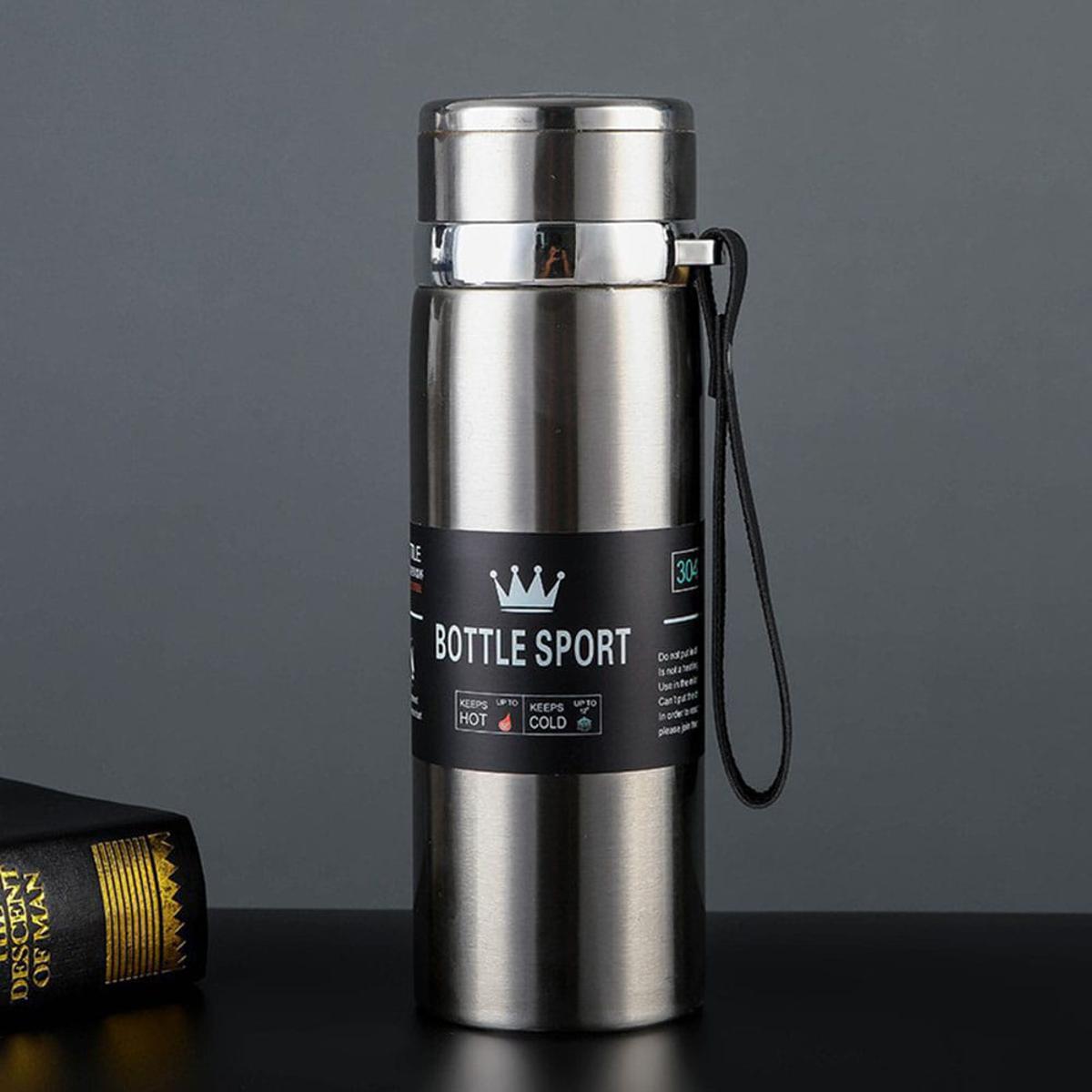 Sports Stainless Steel 1000ml Water Bottle Hot & Cool