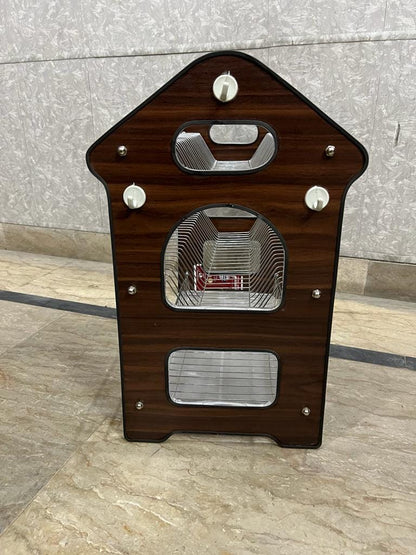 Dish Rack Stainless Steel 3 Tier 3 Layer Wooden Penal