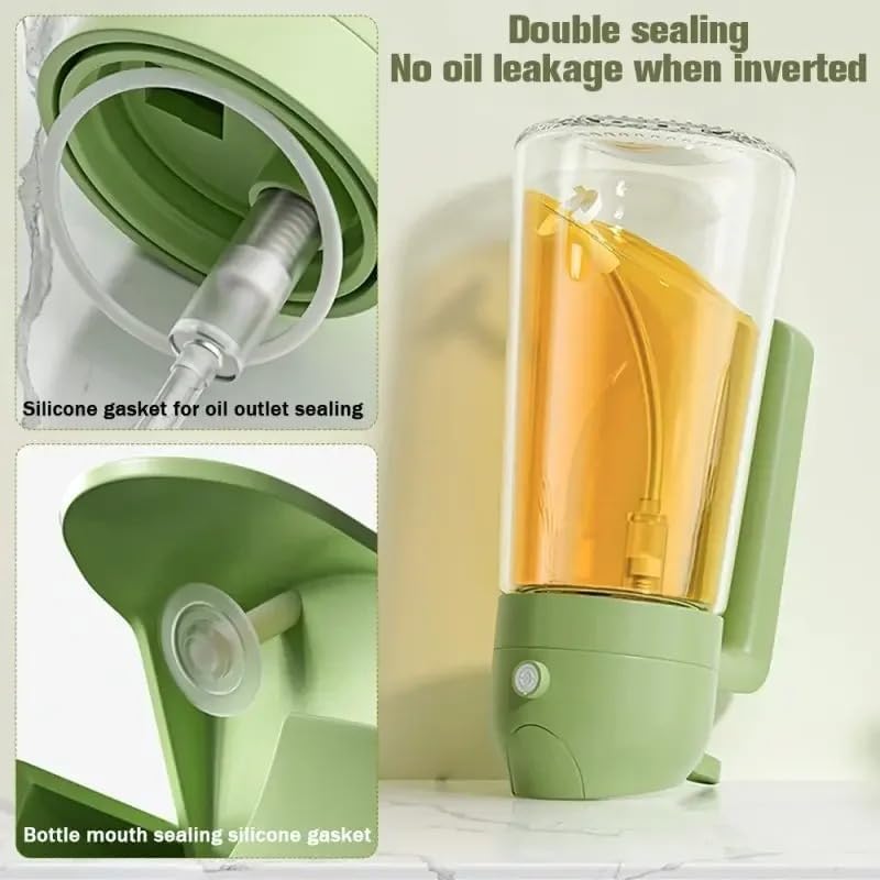 2 in 1 glass oil sprayer and dispenser