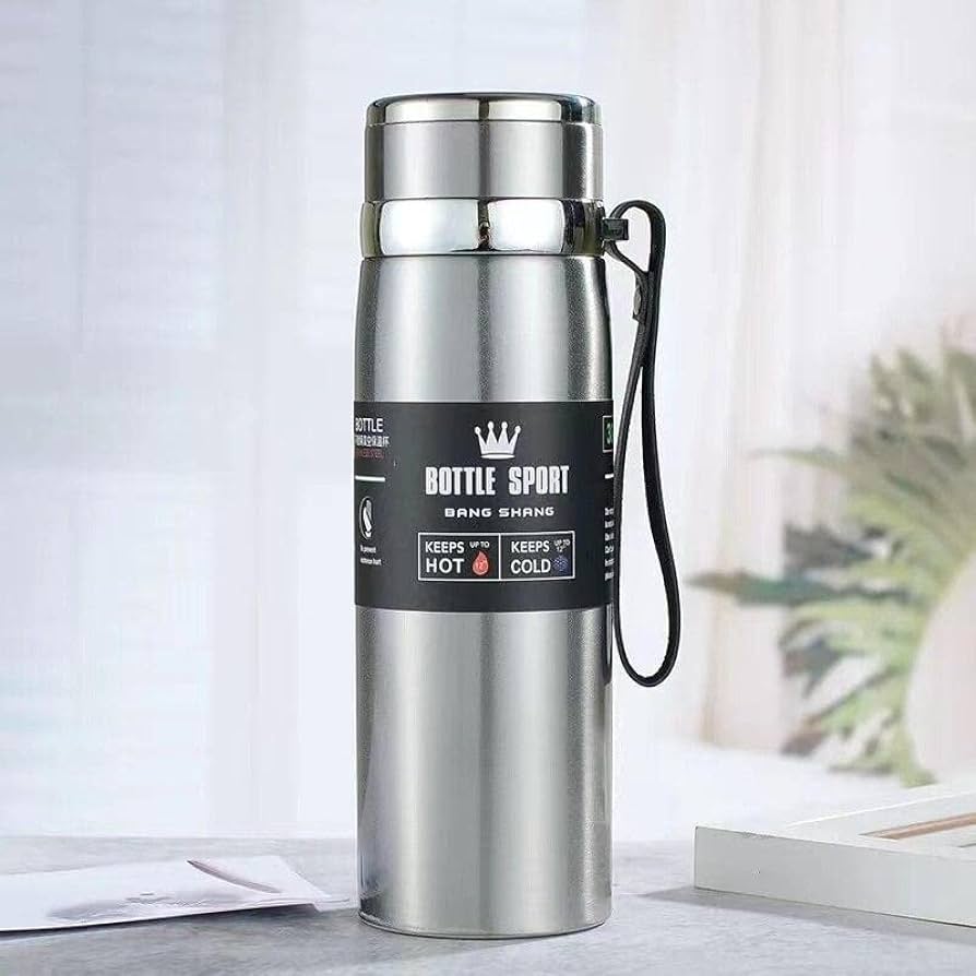 Sports Stainless Steel 1000ml Water Bottle Hot & Cool