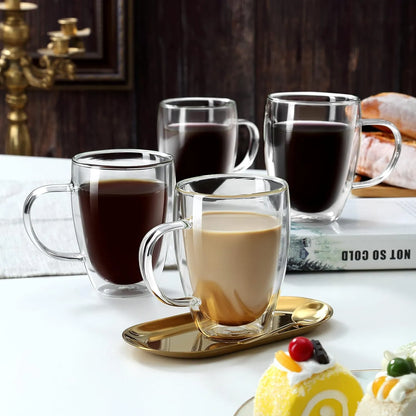 Double Wall Glass Coffee Mug