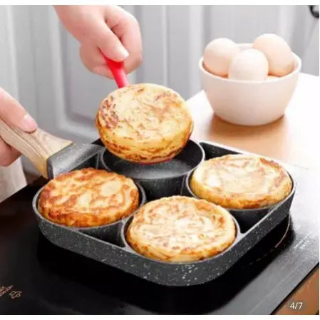 4-Egg Pan Non-Stick Multi Pancake Frying Pan