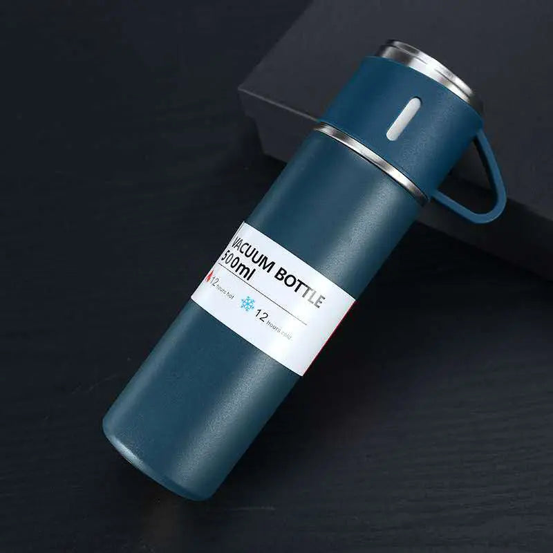 Vacuum Flask Set Stainless Steel Drinking Metal Water Bottle Gift High Quality Vacuum Flask Bottle - 500ml