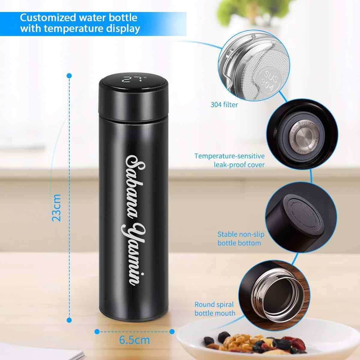 customised name water bottle