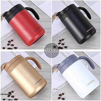 Hot & Cold Coffee Mug Thermos Double Wall Insulated Vacuum Mugs