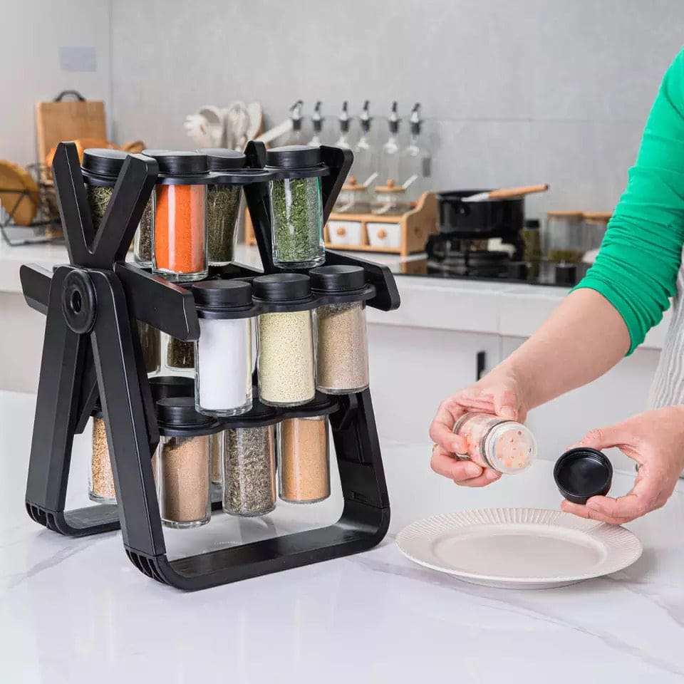 Rotating Spice Rack With 18Pcs Jar 360 rotating spice rack
