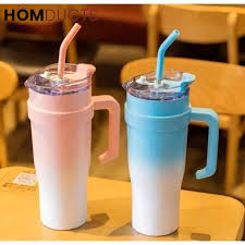 Stainless Steel Coffee Travel Mug with Handle Quencher H2 Tumbler 40 OZ
