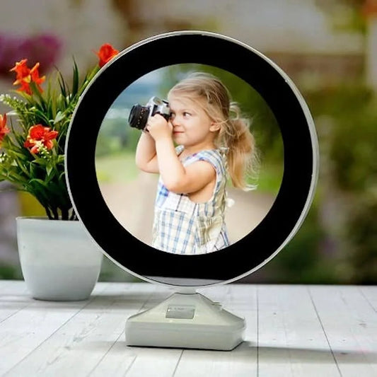 magic mirror photo frame with led light