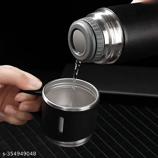 Vacuum Flask Set Stainless Steel Drinking Metal Water Bottle Gift High Quality Vacuum Flask Bottle - 500ml
